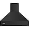 Viking 5 Series - 48 inches - Externally Vented - Wall Range Hood - Cast Black