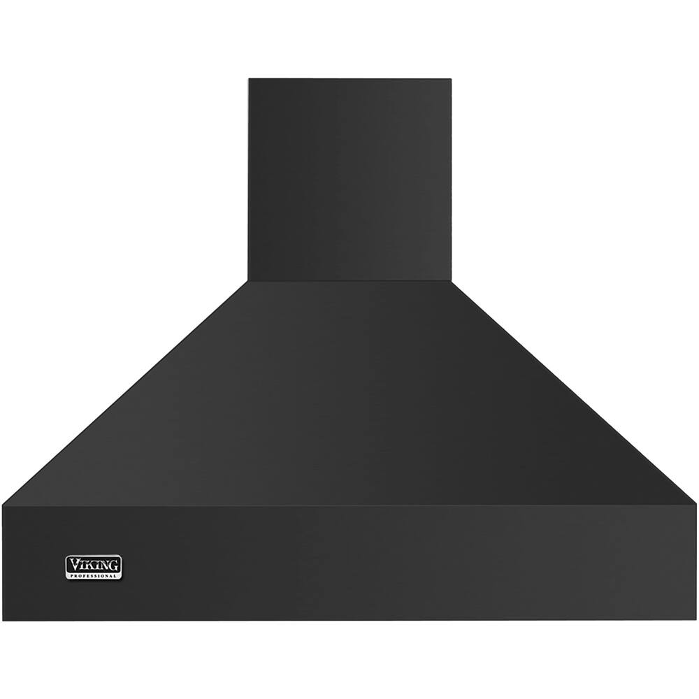 Front. Viking - Professional 5 Series 48" Externally Vented Range Hood - Cast Black.