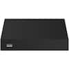 Front. Viking - Professional 5 Series 48" Externally Vented Range Hood - Cast Black.