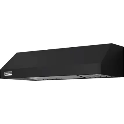 Front. Viking - Professional 30" Convertible Range Hood - Cast Black.