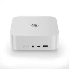 Front. Beelink - Beelink SER8 Mini PC | Ryzen 7 8745HS | 32GB DDR5 512GB SSD | Super Quiet Gaming Desktop | Win 11 Pro - Frost Silver.