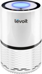 Levoit - Aerone 129 Sq. Ft True HEPA Air Purifier with Replacement Filter - White - Front_Zoom