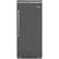 Front. Viking - Professional 5 Series Quiet Cool 22.8 Cu. Ft. Built-In Refrigerator - Damascus Gray.