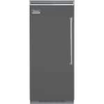 Viking - Professional 5 Series Quiet Cool 22.8 Cu. Ft. Built-In Refrigerator - Damascus Gray - Front_Standard