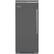 Front. Viking - Professional 5 Series Quiet Cool 22.8 Cu. Ft. Built-In Refrigerator - Damascus Gray.