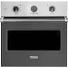 Front. Viking - Professional 5 Series 30" Built-In Single Electric Convection Oven - Damascus Gray.