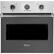 Front. Viking - Professional 5 Series 30" Built-In Single Electric Convection Oven - Damascus Gray.