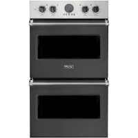 Viking - Professional 5 Series 30" Built-In Double Electric Convection Wall Oven - Damascus Gray - Front_Zoom