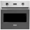 Front. Viking - Professional 5 Series 30" Built-In Single Electric Convection Oven - Damascus Gray.