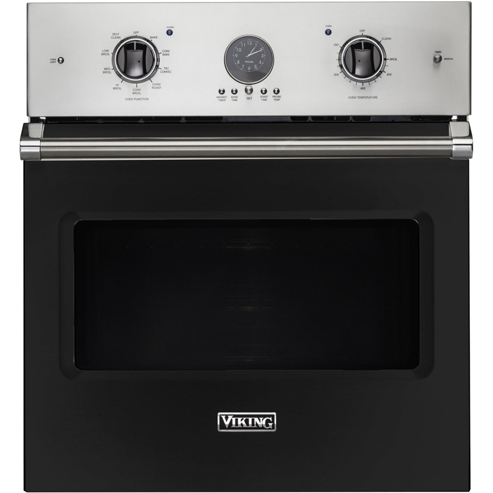 Viking – Professional 5 Series 27″ Built-In Single Electric Convection Oven – Cast Black