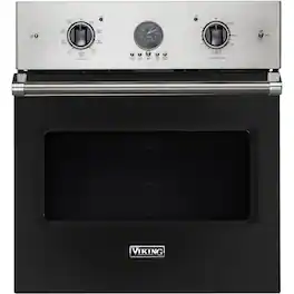 Viking - Professional 5 Series 27" Built-In Single Electric Convection Oven - Cast Black
