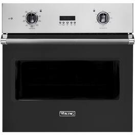 Viking - Professional 5 Series 30" Built-In Single Electric Convection Oven - Cast Black