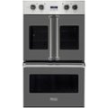 Viking - Professional 7 Series 30" Built-In Double Electric Convection Wall Oven - Damascus Gray