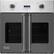 Front. Viking - Professional 7 Series 30" Built-In Single Electric Convection Oven - Damascus Gray.