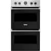 Front. Viking - Professional 5 Series 30" Built-In Double Electric Convection Wall Oven - Cast Black.
