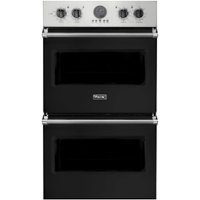 Viking - Professional 5 Series 30" Built-In Double Electric Convection Wall Oven - Cast black - Front_Zoom