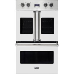 Viking - Professional 7 Series 30" Built-In Double Electric Convection Wall Oven - Frost white - Front_Zoom