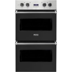 Viking - Professional 5 Series 30" Built-In Double Electric Convection Wall Oven - Cast Black - Front_Zoom