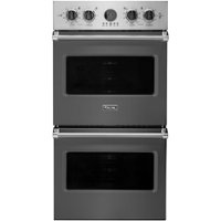 Viking - Professional 5 Series 27" Built-In Double Electric Convection Wall Oven - Damascus Gray - Front_Zoom