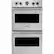 Front. Viking - Professional 5 Series 30" Built-In Double Electric Convection Wall Oven - Frost White.