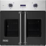 Viking - Professional 7 Series 30" Built-In Single Electric Convection Oven - Cast Black - Front_Standard
