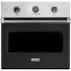 Front. Viking - Professional 5 Series 30" Built-In Single Electric Convection Oven - Cast Black.
