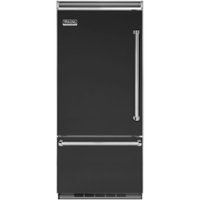 Viking - Professional 5 Series Quiet Cool 20.4 Cu. Ft. Bottom-Freezer Built-In Refrigerator - Cast black - Front_Zoom