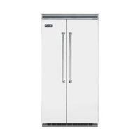 Viking - Professional 5 Series Quiet Cool 25.3 Cu. Ft. Side-by-Side Built-In Refrigerator - Frost White - Front_Zoom
