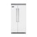 Front Zoom. Viking - Professional 5 Series Quiet Cool 25.3 Cu. Ft. Side-by-Side Built-In Refrigerator - Frost white.