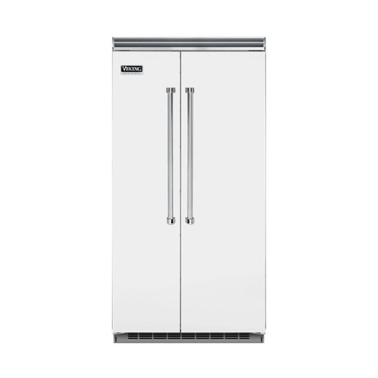 Front Zoom. Viking - Professional 5 Series Quiet Cool 25.3 Cu. Ft. Side-by-Side Built-In Refrigerator - Frost white.