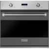Front. Viking - 3 Series 30" Built-In Single Electric Convection Oven - Damascus Gray.