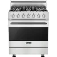 Viking - 3 Series 4.0 Cu. Ft. Freestanding Gas Convection Range with Self-Cleaning - Frost White - Front_Zoom