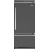 Viking - Professional 5 Series Quiet Cool 20.4 Cu. Ft. Bottom-Freezer Built-In Refrigerator - Damascus gray - Front_Zoom