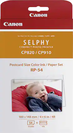 Front. Canon - RP-54 High-Capacity Color Ink/Paper Set.