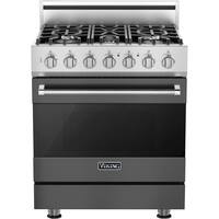 Viking - 3 Series 4.0 Cu. Ft. Freestanding Gas Convection Range with Self-Cleaning - Damascus Gray - Front_Zoom