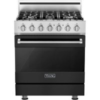 Viking - 3 Series 4.0 Cu. Ft. Freestanding LP Gas Convection Range with Self-Cleaning - Cast black - Front_Zoom