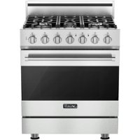Viking - 3 Series 4.7 Cu. Ft. Self-Cleaning Freestanding Dual Fuel Convection Range - Frost White - Front_Zoom