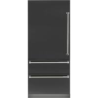 Viking - 7 Series 20 Cu. Ft. Bottom-Freezer Built-In Refrigerator - Cast Black - Front_Zoom