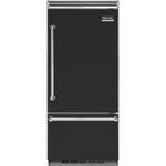 Viking - Professional 5 Series Quiet Cool 20.4 Cu. Ft. Bottom-Freezer Built-In Refrigerator - Cast Black - Front_Standard