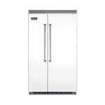 Viking - Professional 5 Series Quiet Cool 29.1 Cu. Ft. Side-by-Side Built-In Refrigerator - Frost White - Front_Standard