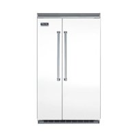 Viking - Professional 5 Series Quiet Cool 29.1 Cu. Ft. Side-by-Side Built-In Refrigerator - Frost White - Front_Zoom