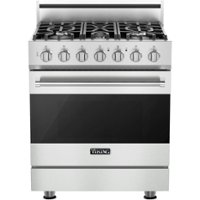 Viking - 3 Series 4.0 Cu. Ft. Freestanding LP Gas Convection Range with Self-Cleaning - Frost White - Front_Zoom