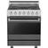 Front. Viking - 3 Series 4.7 Cu. Ft. Self-Cleaning Freestanding Dual Fuel LP Gas Convection Range - Damascus Gray.