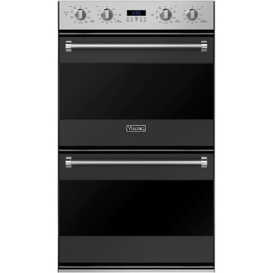 Viking – 3 Series 30″ Built-In Double Electric Convection Wall Oven – Cast Black