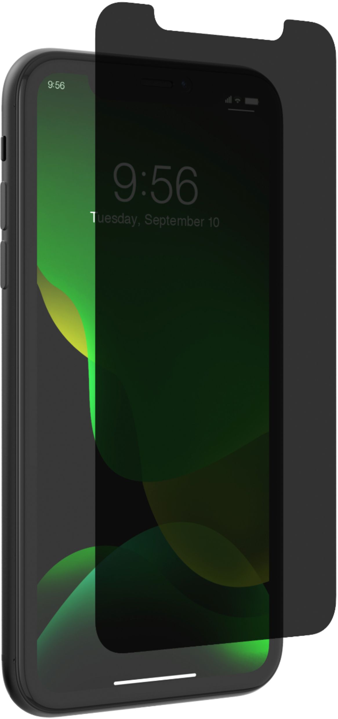 Angle View: ZAGG - InvisibleShield® Glass Elite Privacy Screen Protector for Apple iPhone 11 and XR