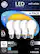 Front. GE - 800-Lumen, 8W Dimmable A19 LED Light Bulb, 60W Equivalent (4-Pack) - Soft White.
