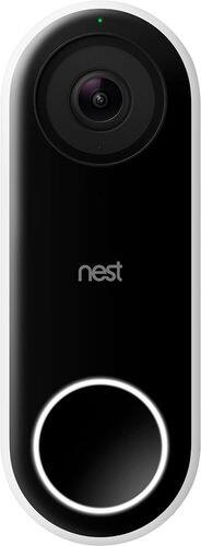 Google - Geek Squad Certified Refurbished Nest Hello Smart Wi-Fi Video Doorbell-Front_Standard