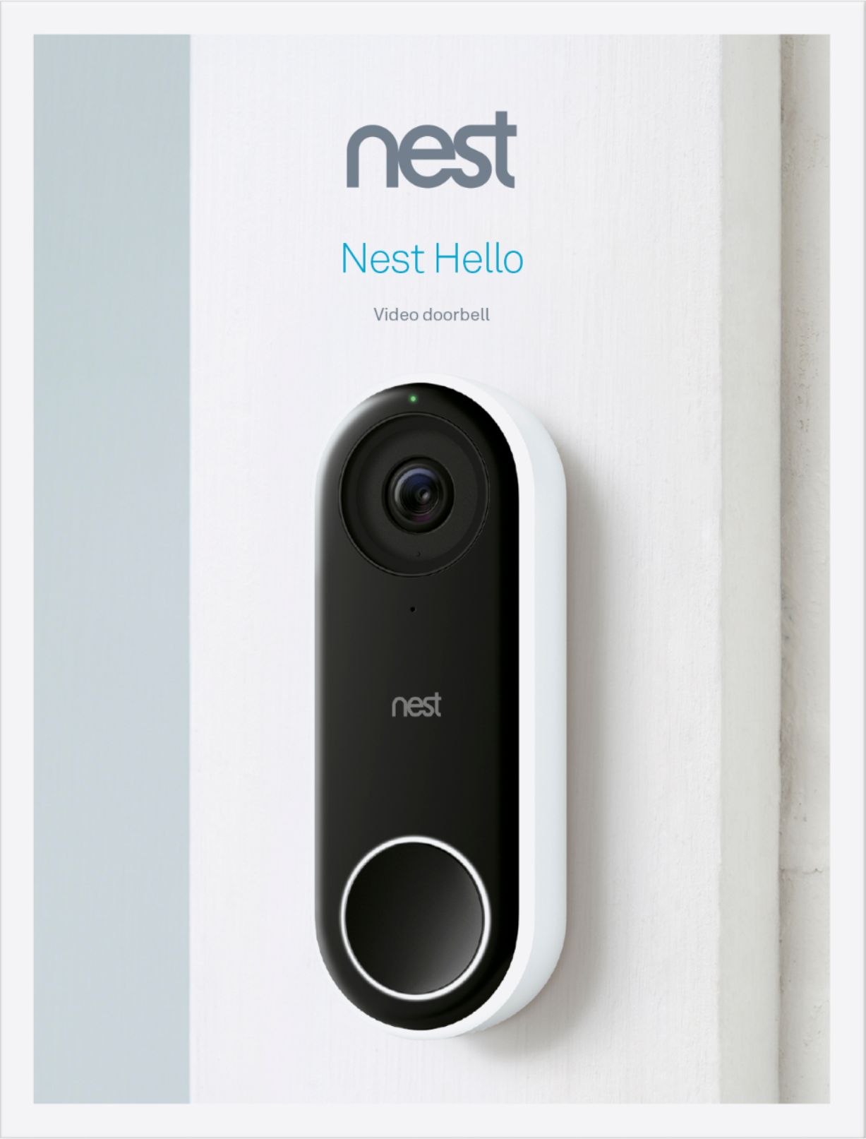 Google Nest Hello Smart Wi-Fi Video Doorbell NC5100US W- Home