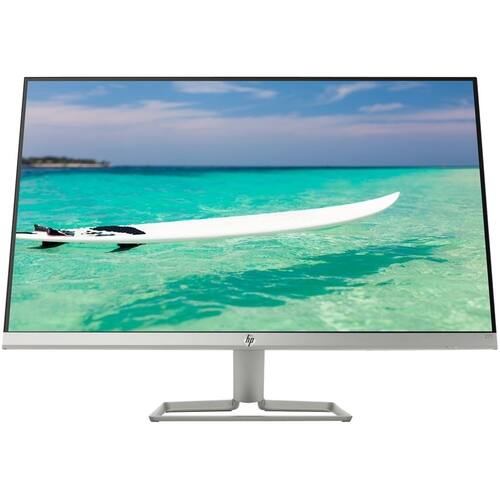 HP - 27" IPS LED FHD Monitor - Silver-Front_Standard