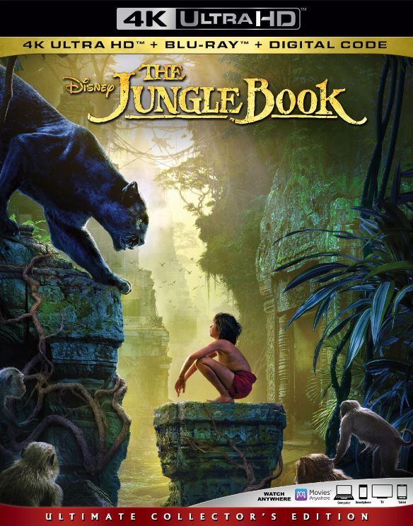 The Jungle Book [Includes Digital Copy] [4K Ultra HD Blu-ray/Blu-ray] [2016]